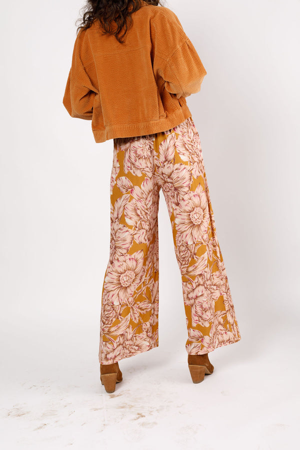 【oan】Golden Wide Training Pants Wide Leg Pants With Elastic Waistband Beige | Mexx.com
