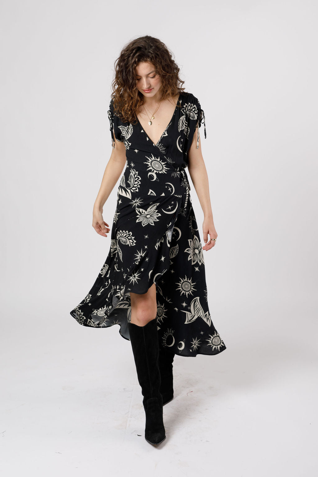 celestial black and silver wrap maxi dress lulus Celestial Black And Silver Wrap Maxi Dress Factory Sale