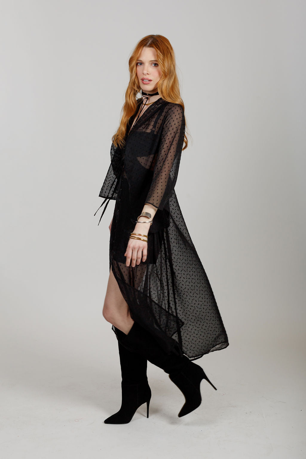 sheer duster dress Phantom Serpent Sheer Duster