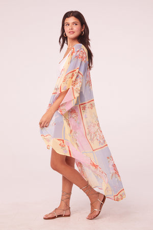Wilder Multi Patchwork Longline Kimono