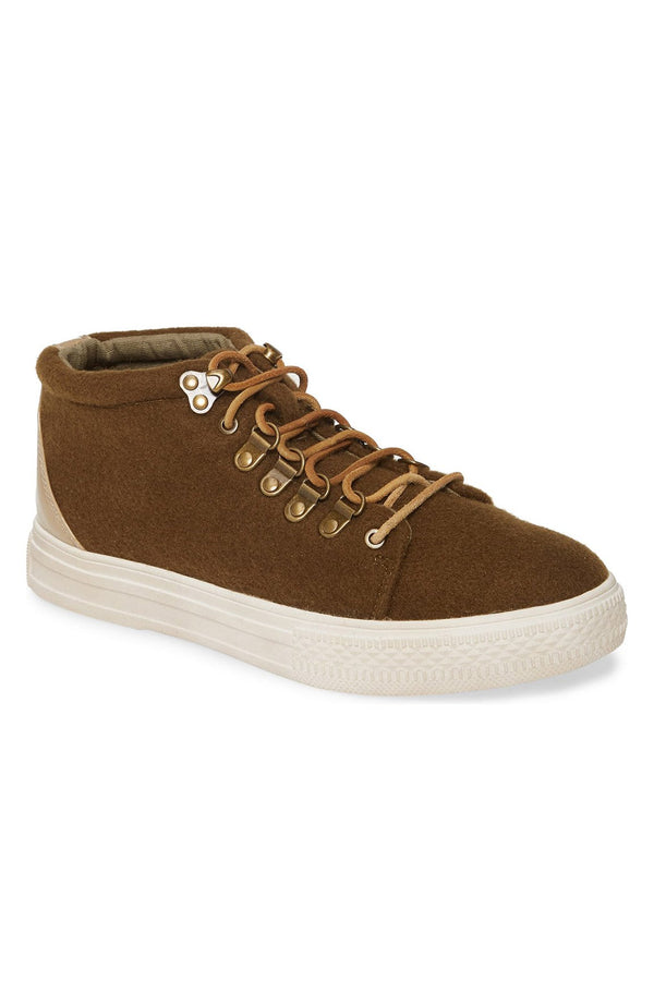 Dove Felt Wool Green High Top Sneaker Master