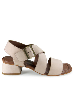 Elia Pink Suede Block Heel Sandal