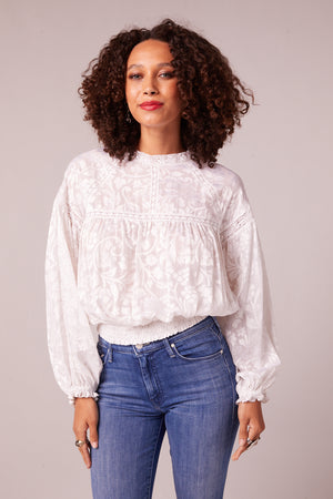 Idalia Winter White Long Sleeve Top Master