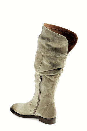 Koa Taupe Suede Slouchy Boot