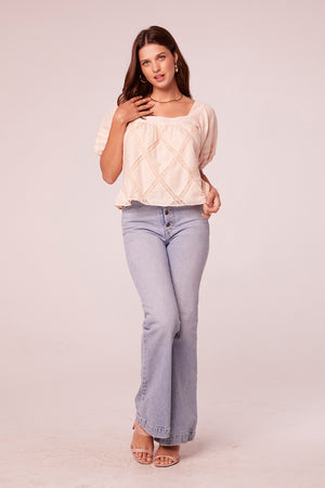 Mahika Light Tea Puff Sleeve Top