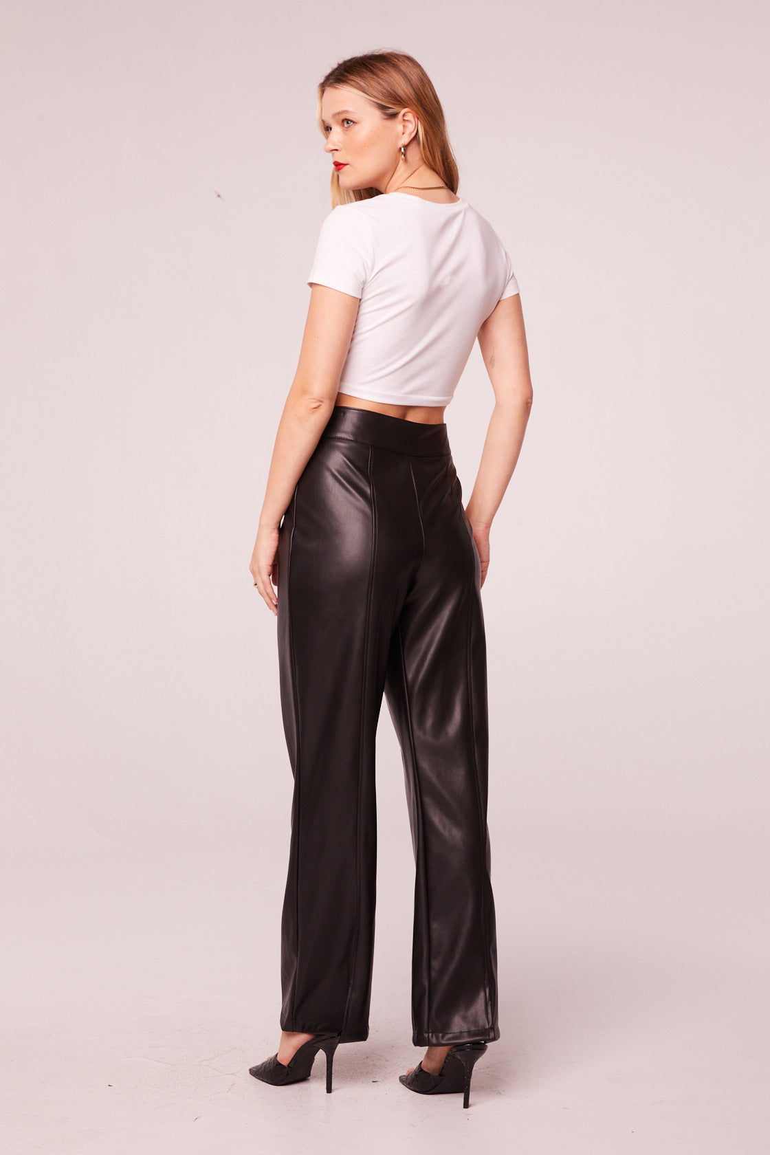 Rock Goddess Black Faux Leather Pants - band of the free