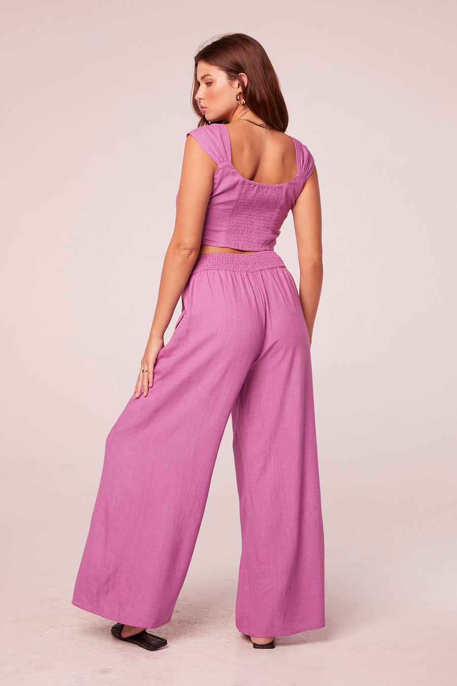 Saiya Mulberry Wide Leg Pants