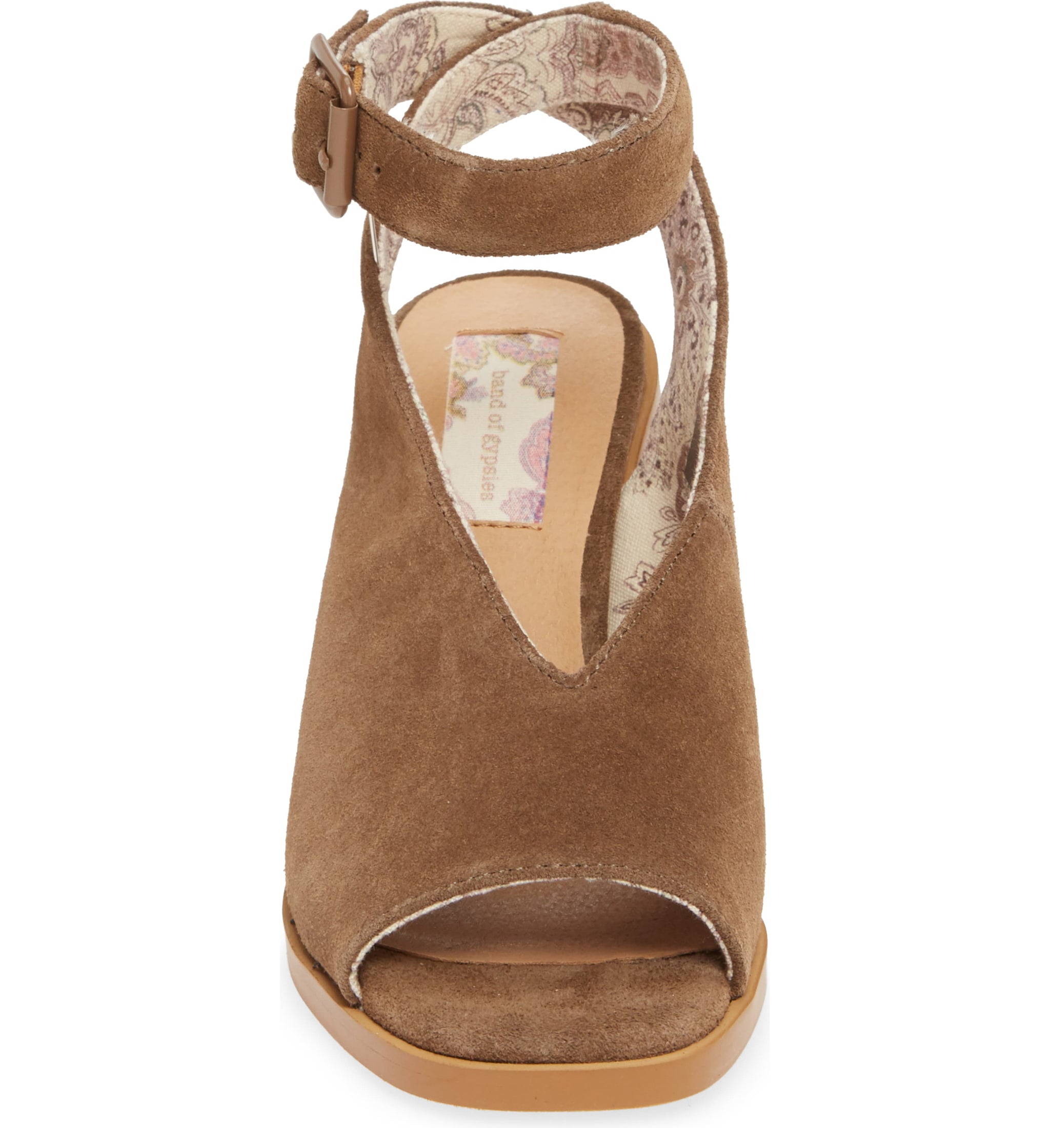 Khaki hot sale suede sandals