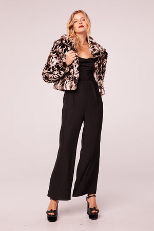 Wildcat Animal Print Faux Fur Jacket